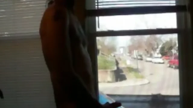 Fucking Off at the window as car drives by