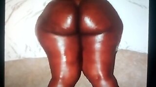 Her Sexy Big Thick Booty Covered with my Hot Vanilla Cream
