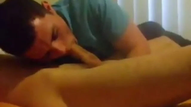 Sucking my buddy and he blows in my mouth