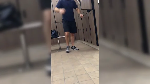Str8 spy men in lockerroom