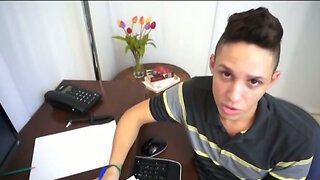 Lustful Gay Latinos Fuck in the Office