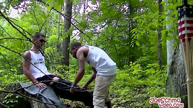 Hot partners love to fuck each other hard while in the woods
