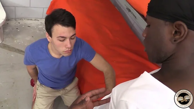 Blake Stone Gets His Ass Filled With Black Cock