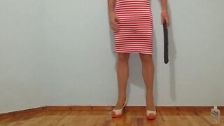 Hot Crossdressing for the first time!