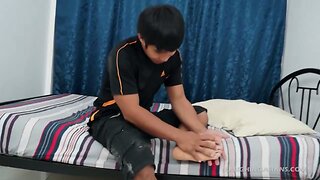 Straight Asian Jesse Tickled and Jacking
