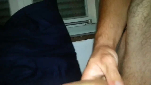 Big slave cock jerking for M. Lush