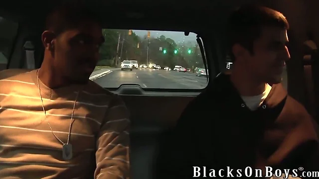 Blaze Having His First Black Cock Experience