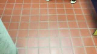 fucking bareback at university restroom