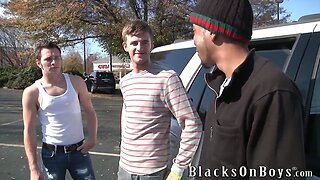 Cameron Gets Fucked By Two White Boys