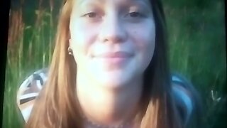 Hot Cum Tribute to this Hot Blonde Ukrainian Horny Face Girl