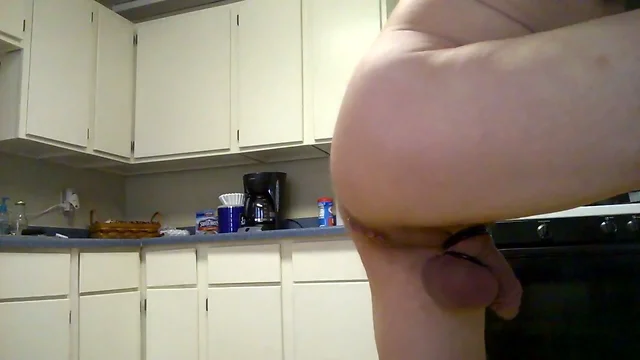nakedguy1965 shows butt plug and bottle fucking