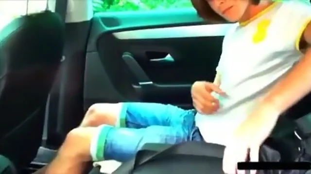 Teenager Fun In The Car