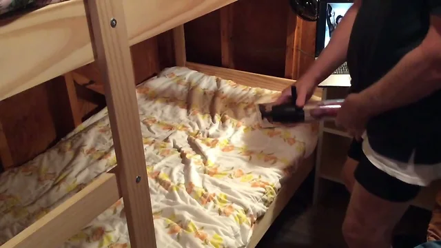 Fun Cum in my mouth bunk bed play!