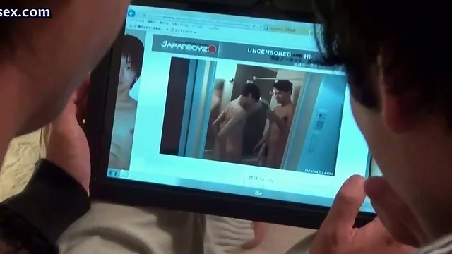 Asian boy sucking and taking anal
