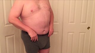 Chubby Guy Strips Down