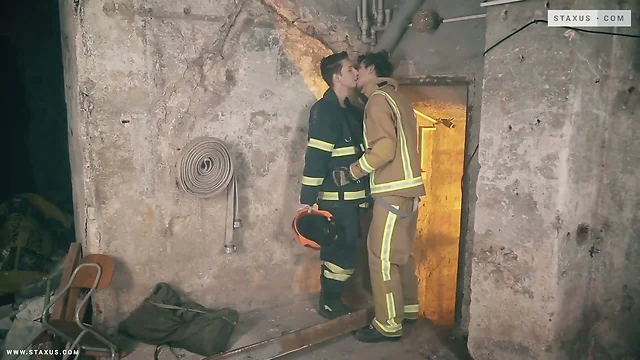 Hot Firemen in a Steamy Scene: Get Down and Dirty!