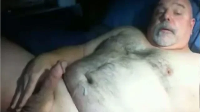 Grandpa Gets Naughty On Cam: Stroking His Hard Cock `til He Cums!