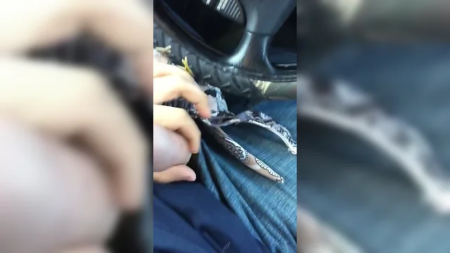 Cum in teenage girls panties while in her car!