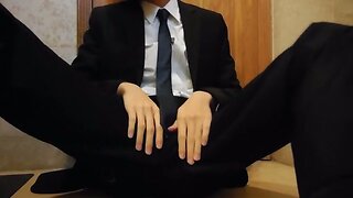 Suited Up and Wanking: An Erotic Cum in Suit Experience