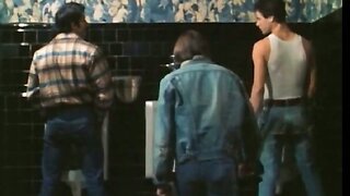Classic Bareback Seventies Porn Men's Bathroom