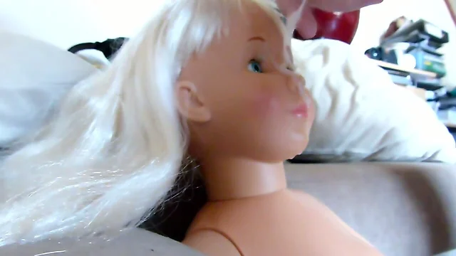 Cum Painting on Vera Doll