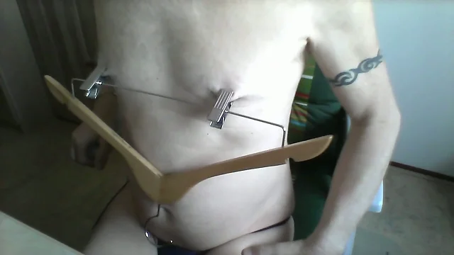 Nipple clamps torture (Part 2)