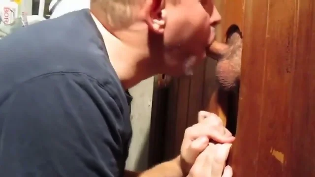 Look at the great tongue work at the homemade glory hole