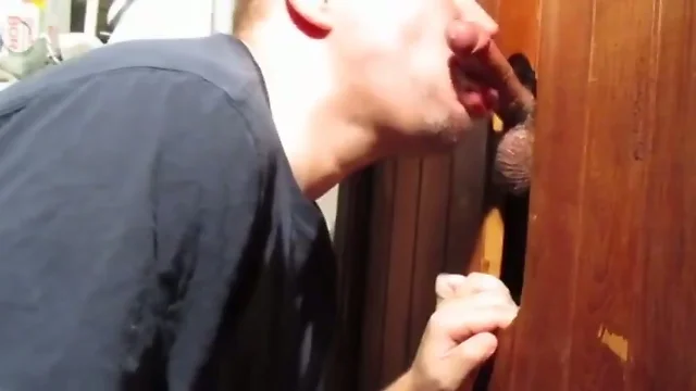 Look at the great tongue work at the homemade glory hole