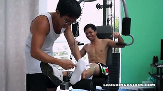 Asian Boy Vahn Gets a Ticklish Workout