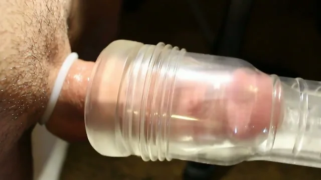 Fleshlight spinning - Hard Stiff Cock Milking