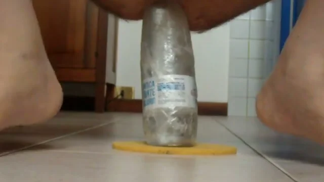 extreme insertion bottle inside my ass