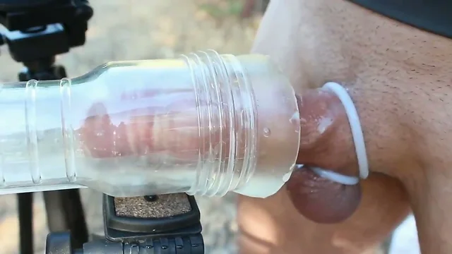 Hard cock milking