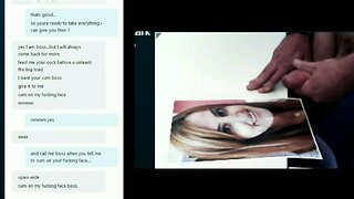 Boss roleplay pervy cam chat with Ellie