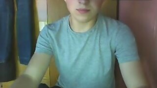 Estonian Lovely Twink With Man-Sized Pecker, Knocking Off Hot Butt On Cam