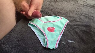 Cum on Girly Strawberry Panties