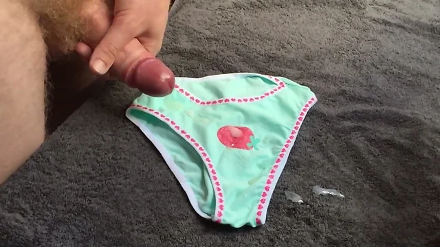 Cum on Girly Strawberry Panties