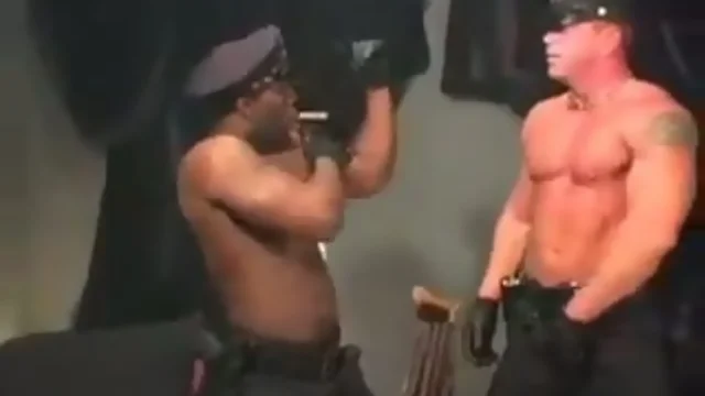Muscular Cops Interracial