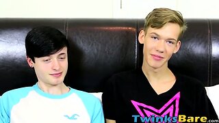 Twinks tight hole is fucked bareback and takes amazing loads