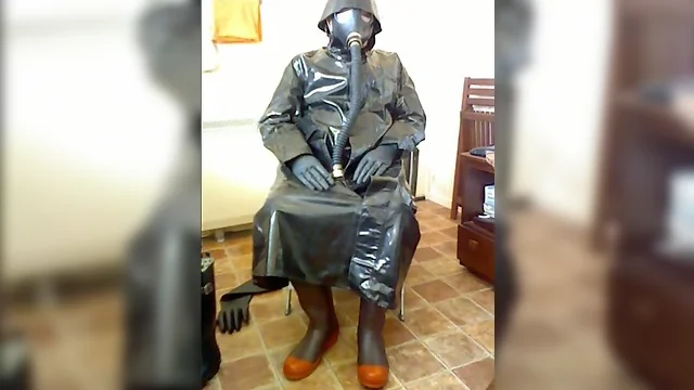 A Good Wank in Rubber and Oilskin Rainwear: Boot, Cum, and Feel the Tightness!