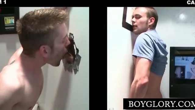 Lusty Gay Bait Eagerly Awaiting Straight Cock in Ungloryhole