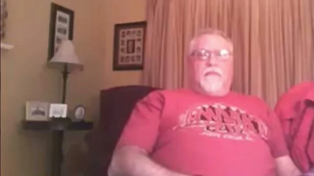 Hot Grandpa On Cam: Stroking His Hard Cock - An Unforgettable Show!