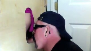 A Married Guy`s Unforgettable Gloryhole Experience: Sucking Dick & Getting Fucked On Cam!