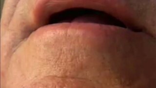 Grandpa`s Naughty Cam Show: Stroking His Hard Cock!