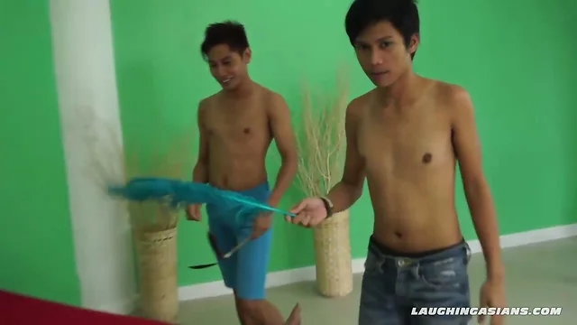 Asian Boy Jayford Tied and Tickled