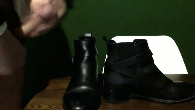 Cumming Girlfriend's Ankle Boots