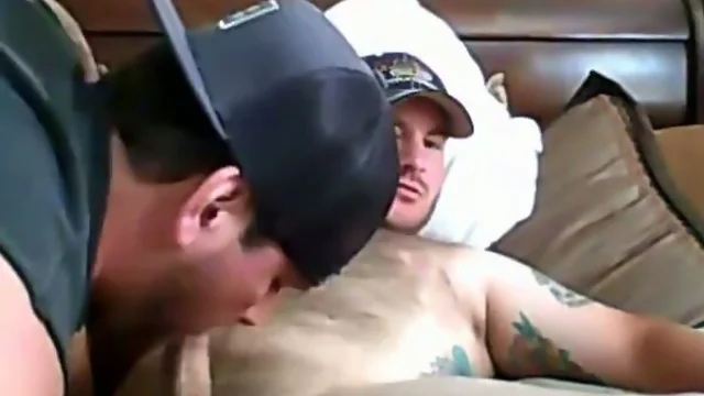 Two sexy rednecks getting serviced by each other