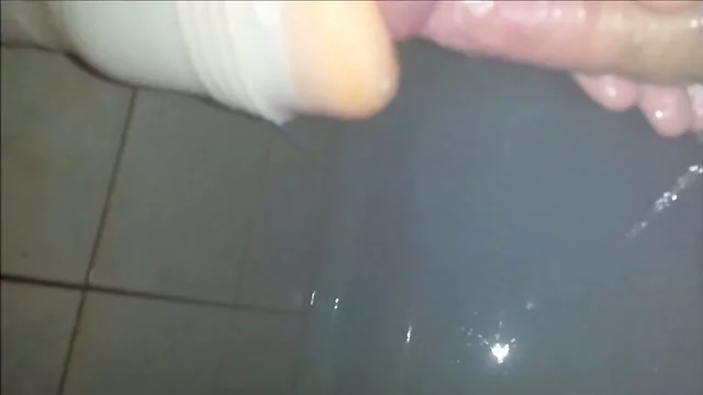 Under the shower with my fleshlight solo part ass
