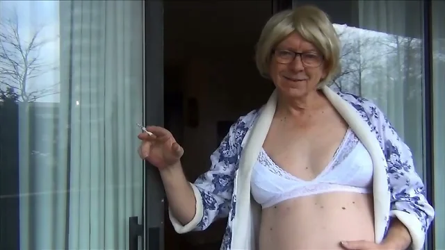Naughty Gigi in her new white bra and baby dolls