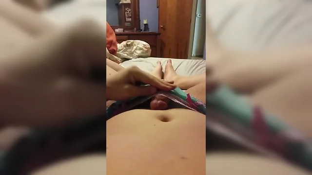 Cumming while in panties and bralette