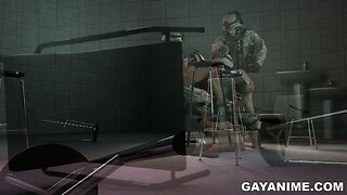 3D soldier sucks and fucks